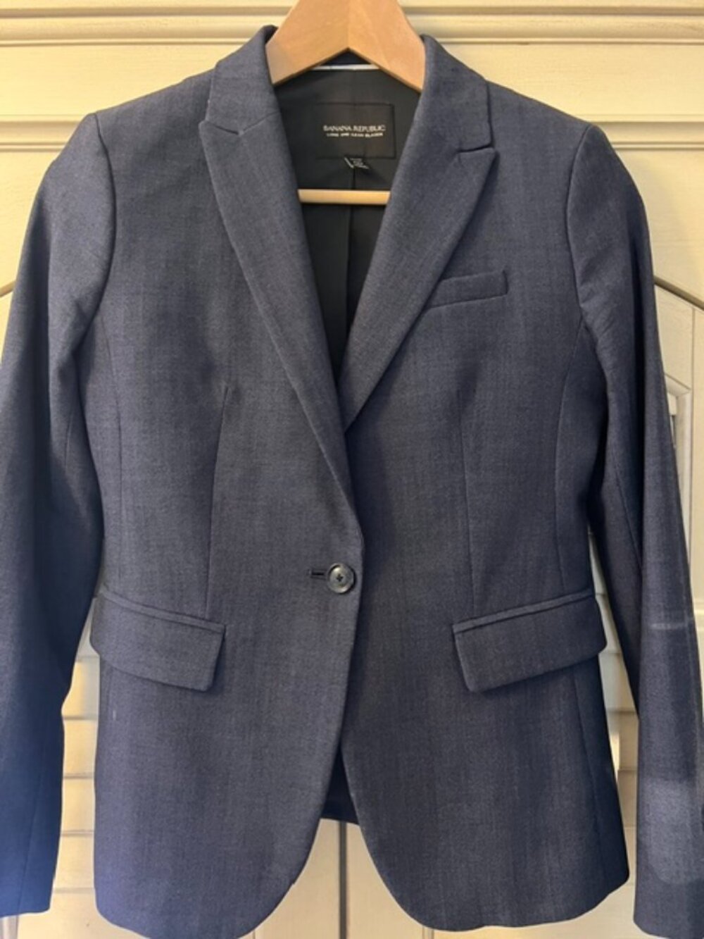 Banana Republic Long & Lean Navy Blue Blazer - Size 00